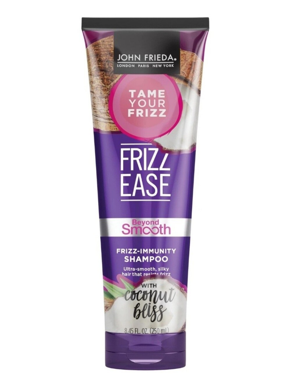 John Frieda Frizz Ease Beyond Smooth Shampoo Coconut Oil Anti-Humidity 8.45oz
